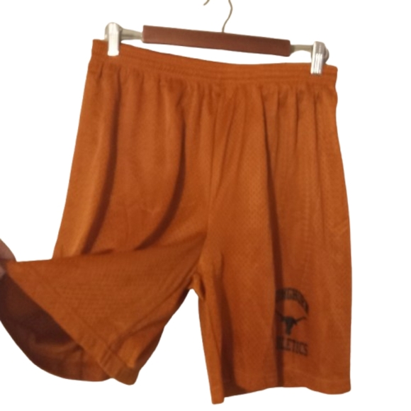 UT Longhorn Athletics M Mens Mesh Athletic Shorts in Orange n Black - Picture 1 of 9